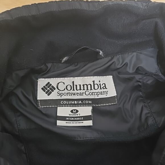 Columbia Jacket Women's‎ Size Medium Black Titanium Quilted Mock Neck Full Zip - Picture 3 of 9